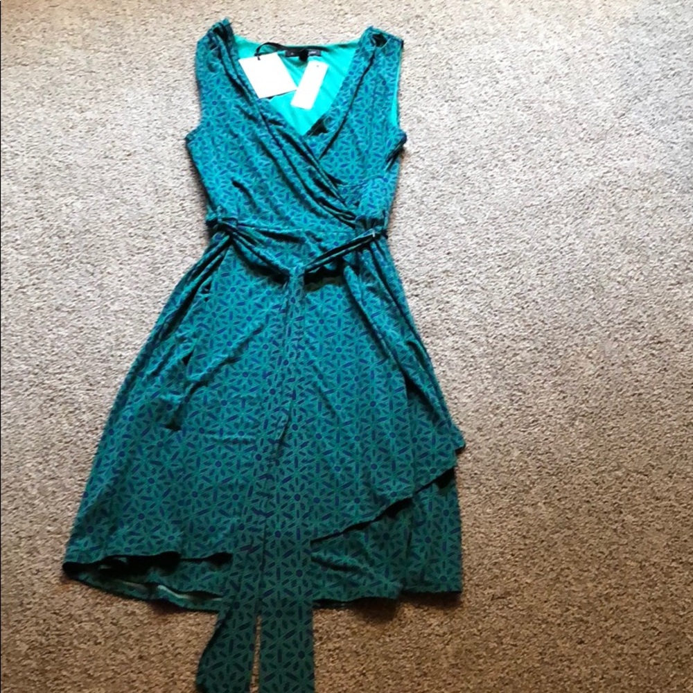 41 Hawthorn Knit Faux Wrap Dress